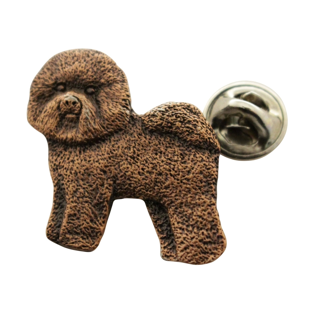 Bichon Frise Pin ~ Antiqued Copper ~ Lapel Pin ~ Sarah's Treats & Treasures